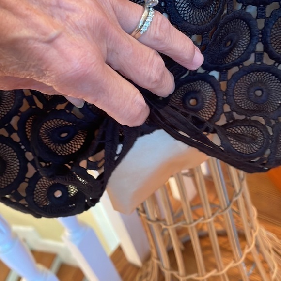 Douglas Hannant made in USA. Black dress with gold lining - Picture 3 of 12